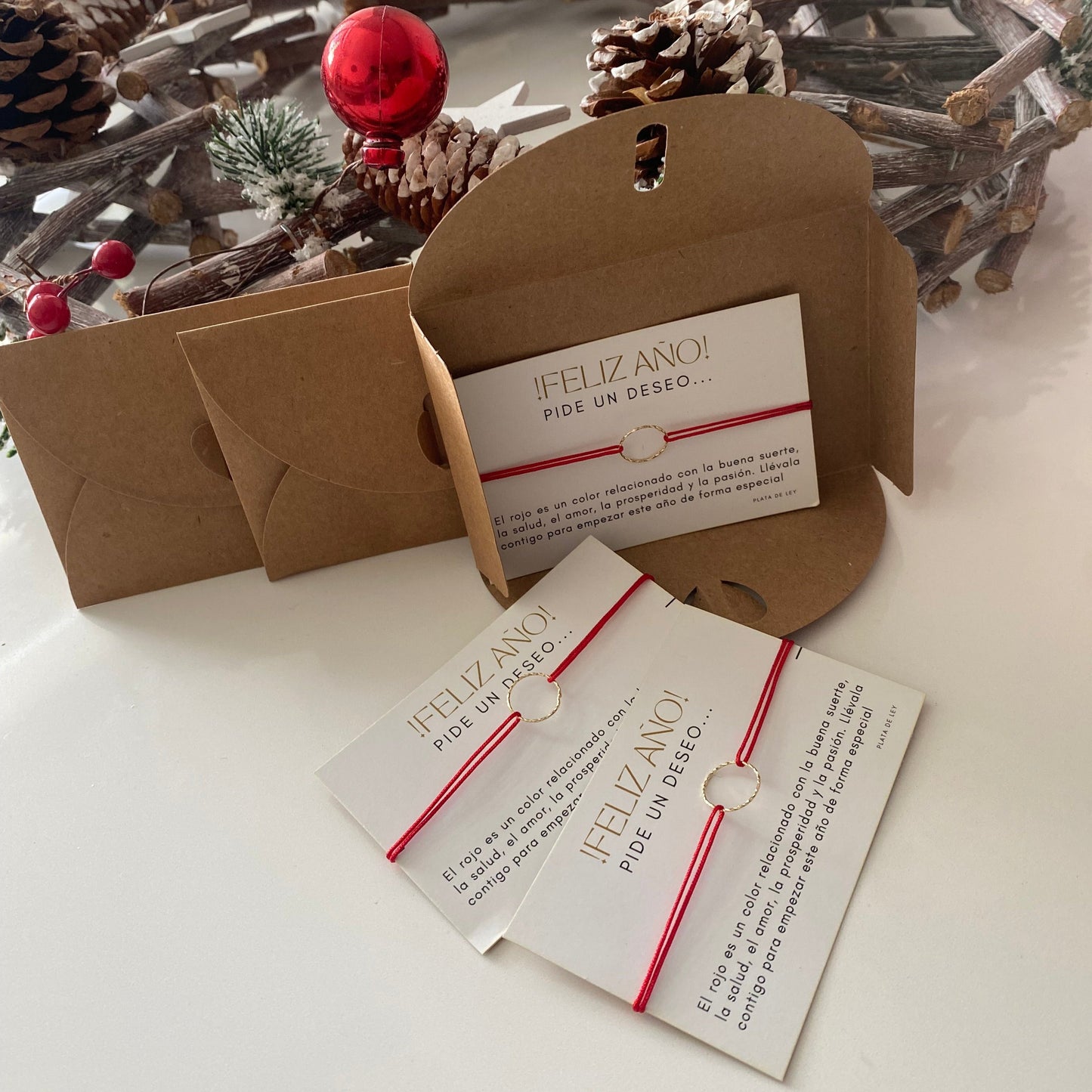 Pack 3 Mini Aro Rojas -¡Suerte para 2026!