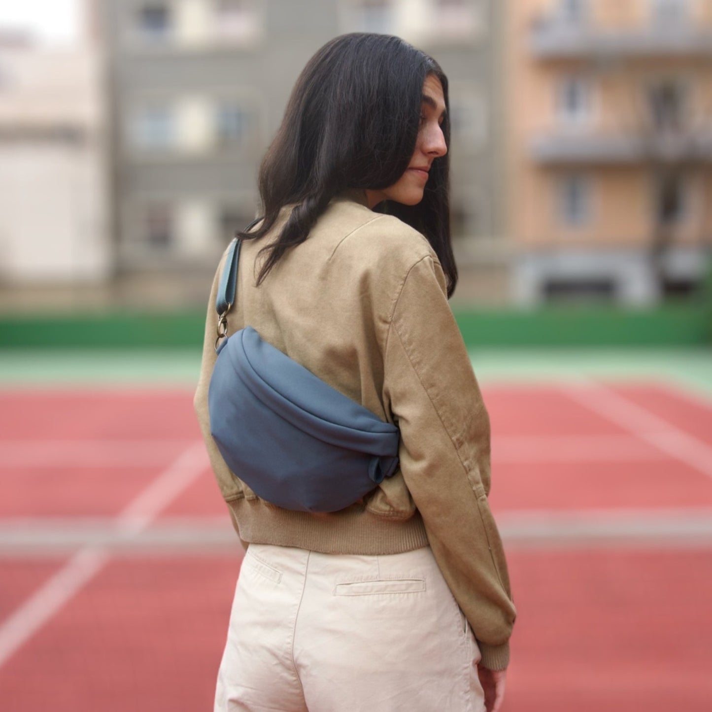 Fanny Pack impermeável Cobo - Azul Aço