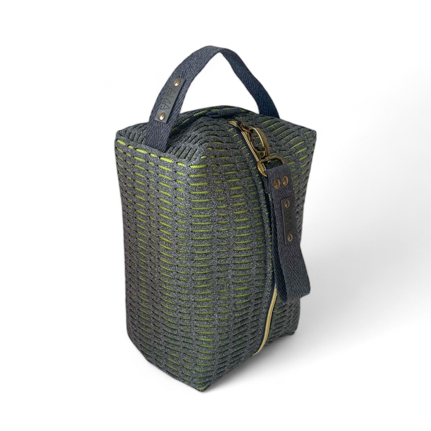 Necessaire personalizada Marta - Verde e Amarelo Fluorescente