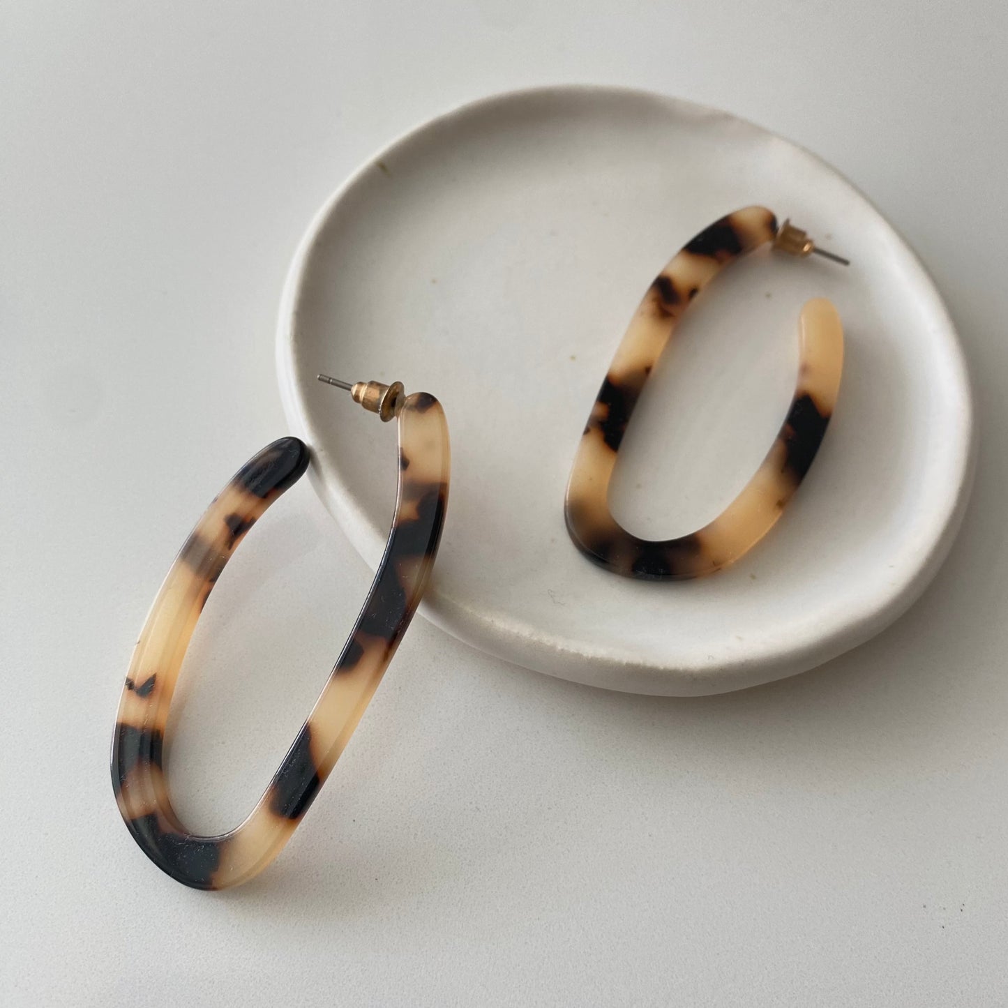 Pendientes Resina Oval