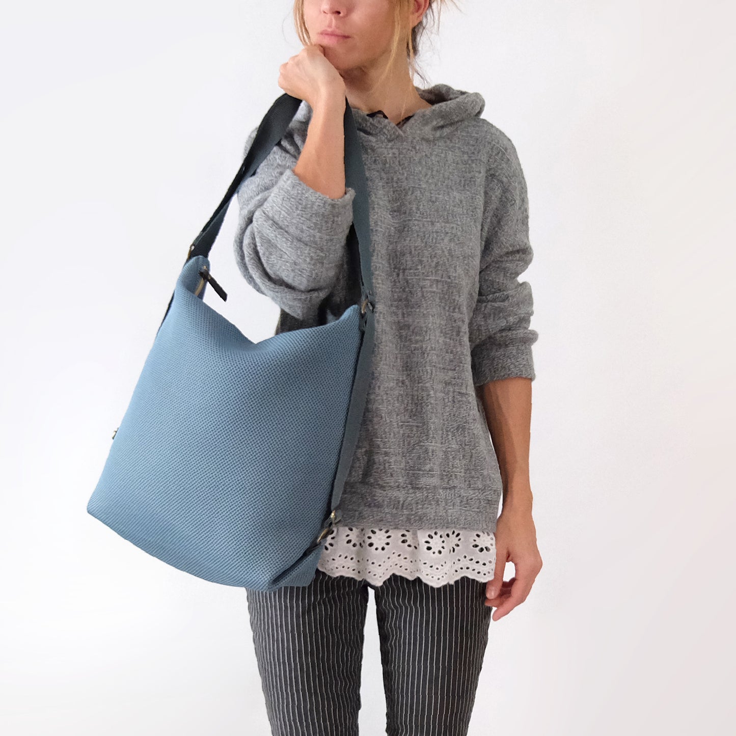 Coimbra Azul Grisácero 3D (convertible en mochila)