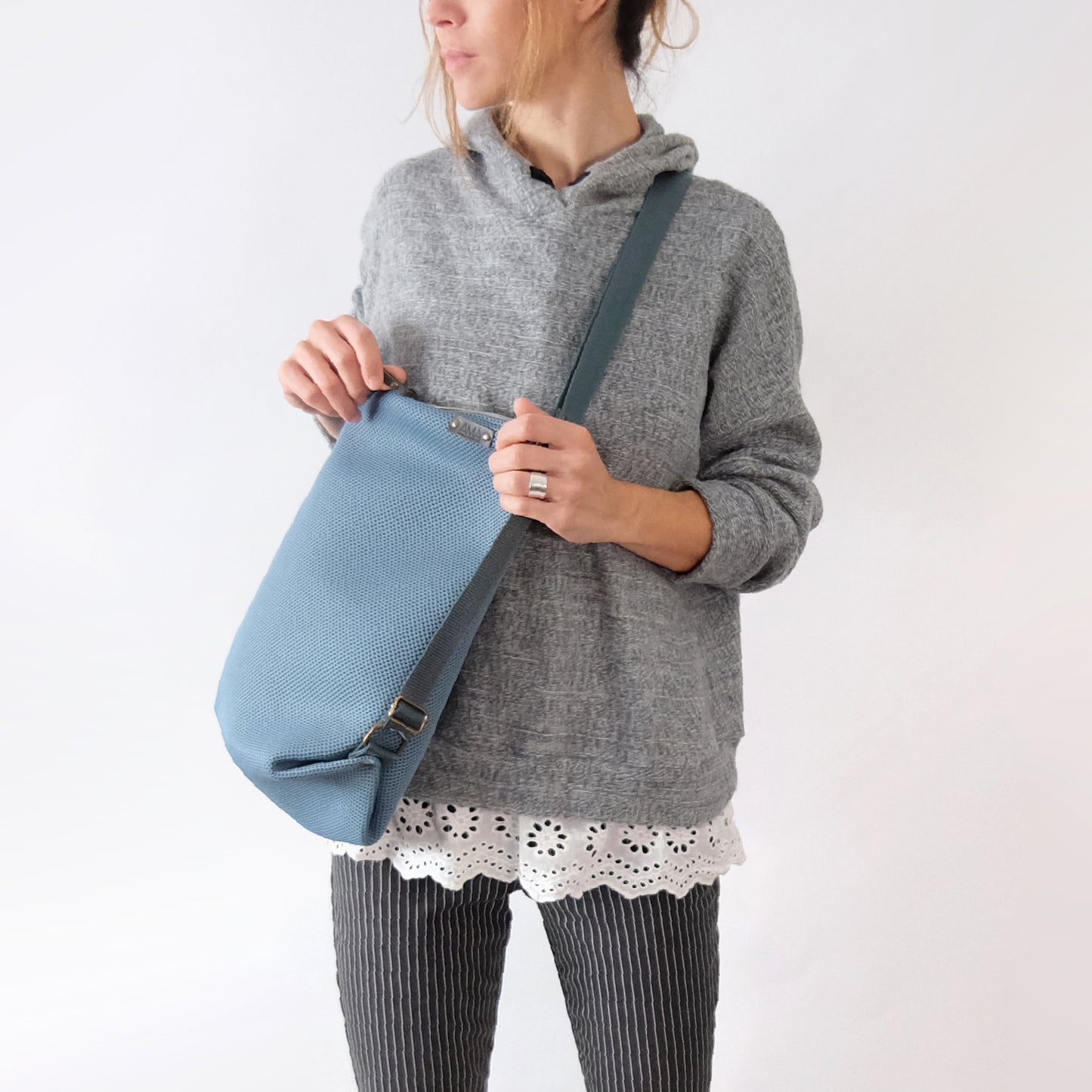 Coimbra Azul Grisácero 3D (convertible en mochila)