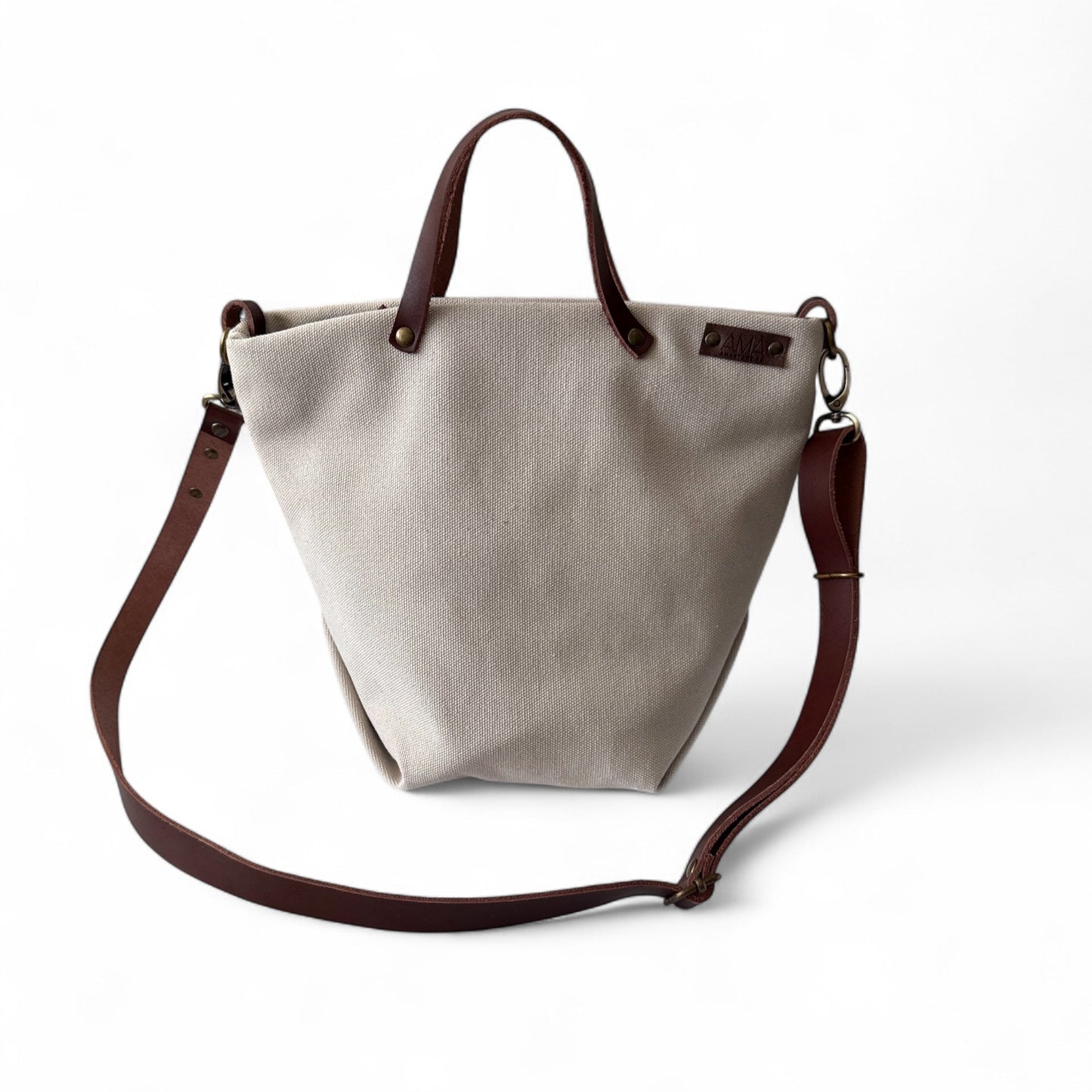 Hugo - bandolera y bolso de mano  beige