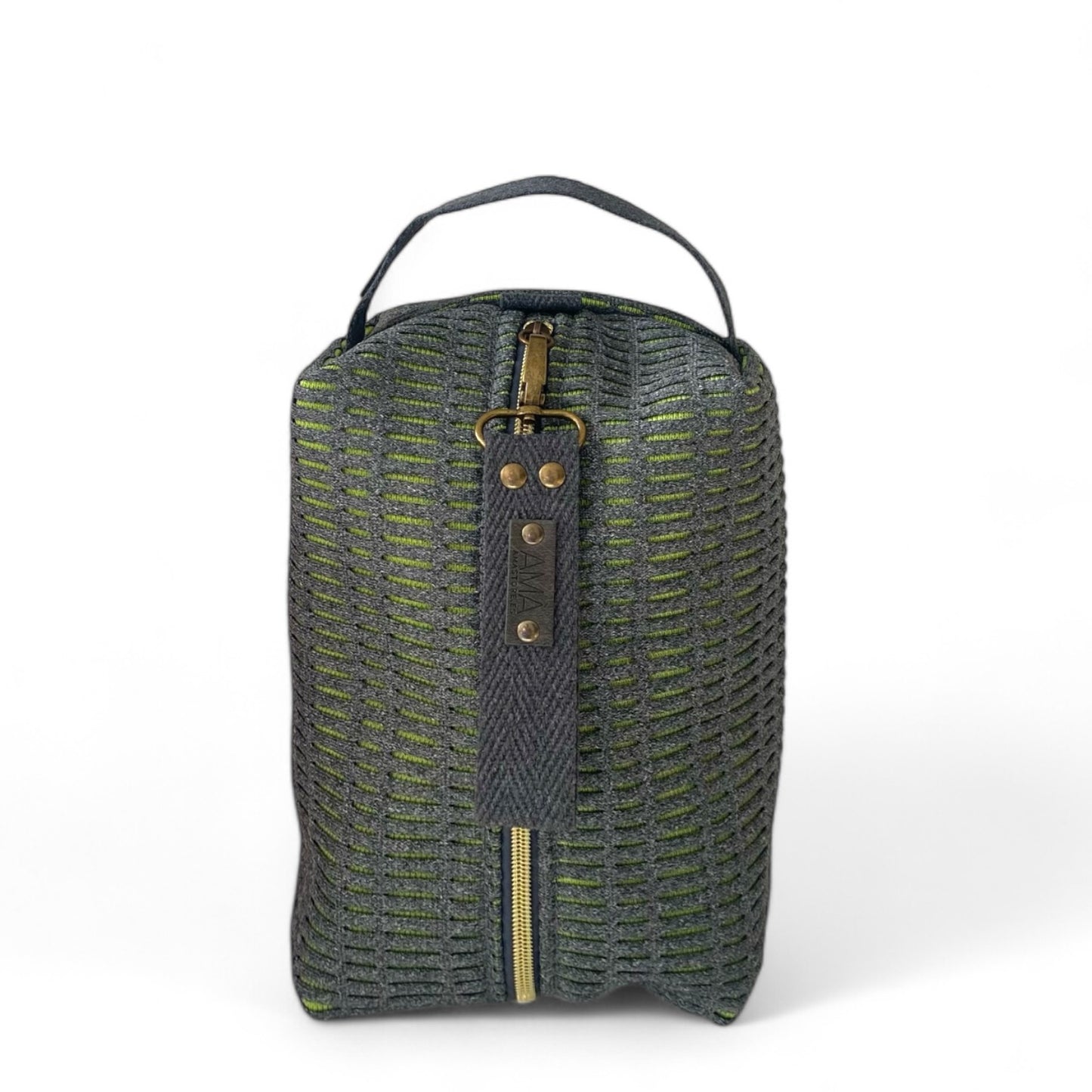 Necessaire personalizada Marta - Verde e Amarelo Fluorescente