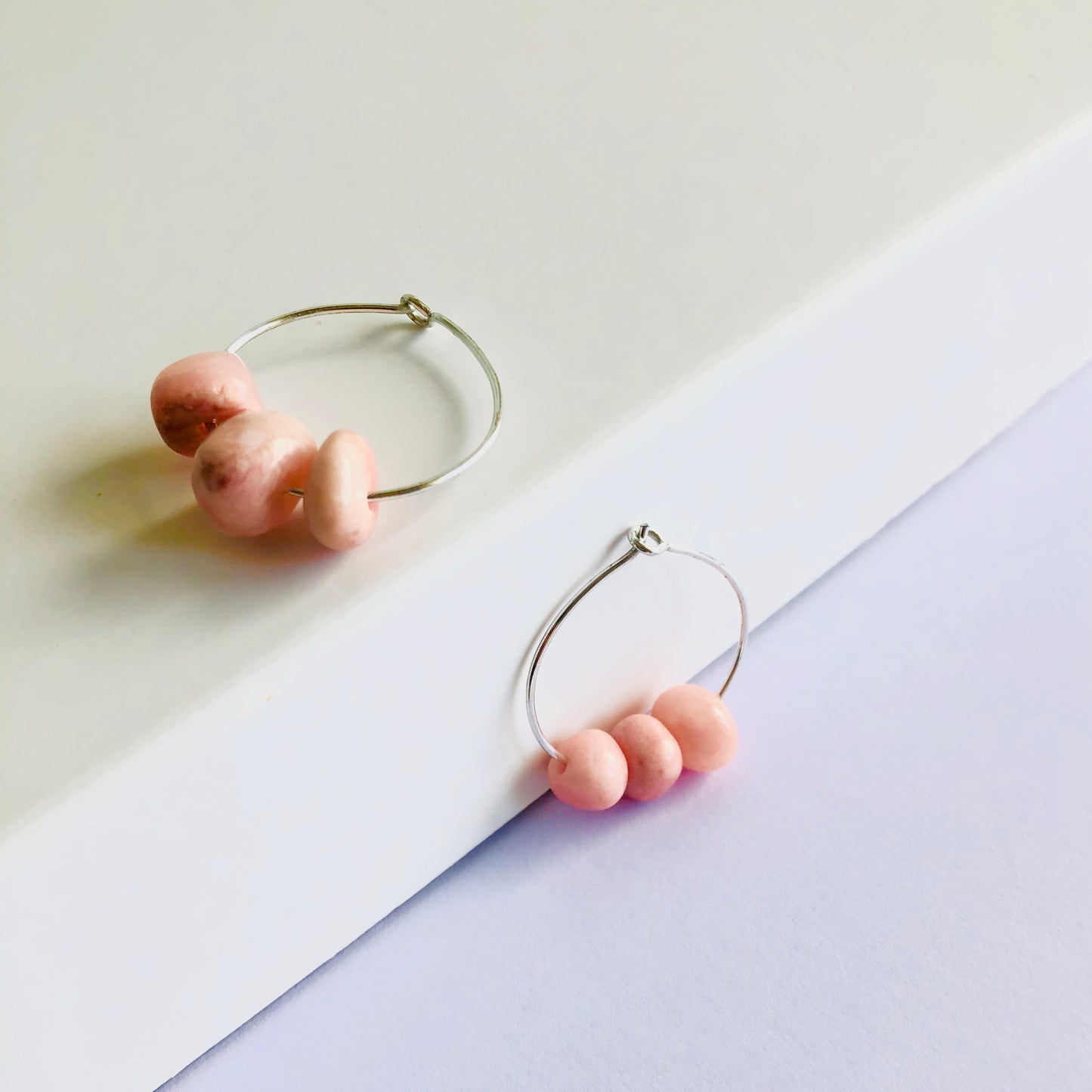 Pendientes Quarzo Rosa