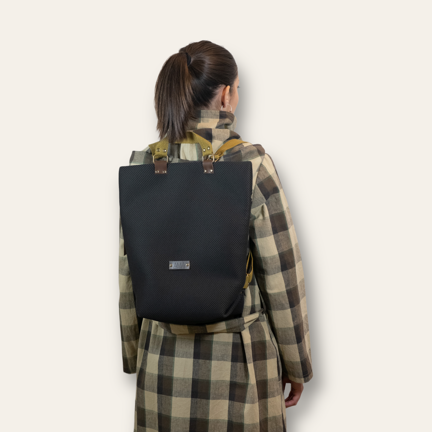 Mochila Tavira reversible - Marrón y Mostaza