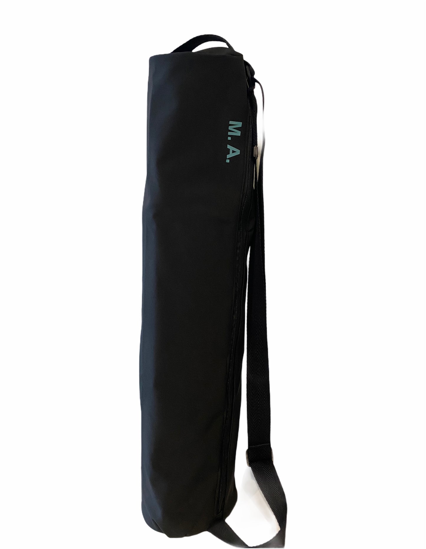 Bolsa esterilla yoga / entrenamiento neopreno negro o gris realizada a mano personalizada con tus iniciales