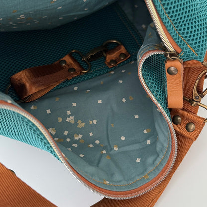 Coimbra  turquesa 3D (convertible en mochila)