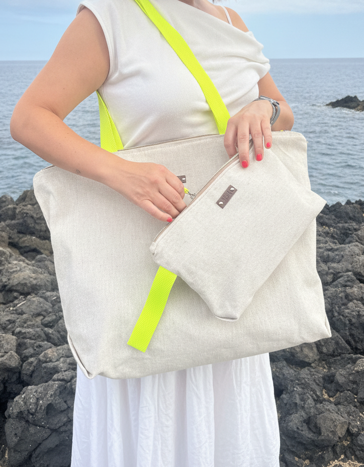 Pack Laura  - ToteBag  + Necessaire - Azul