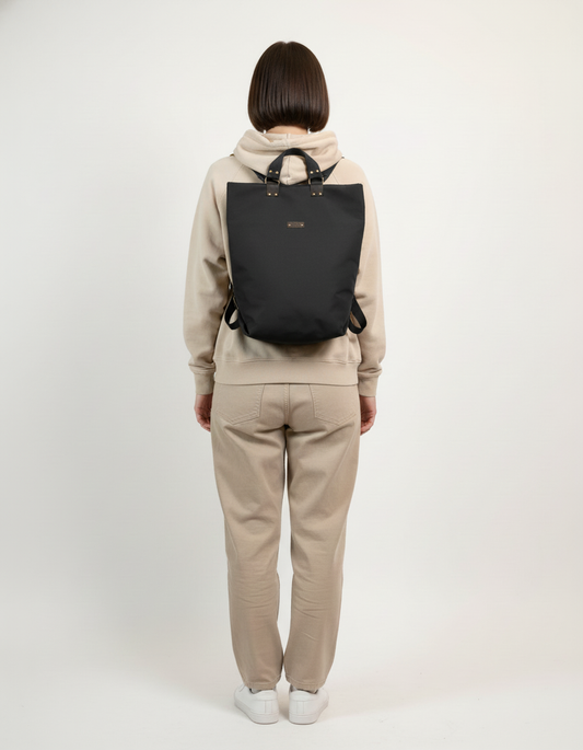 Mochila Tavira reversible - Negra (impermeable)