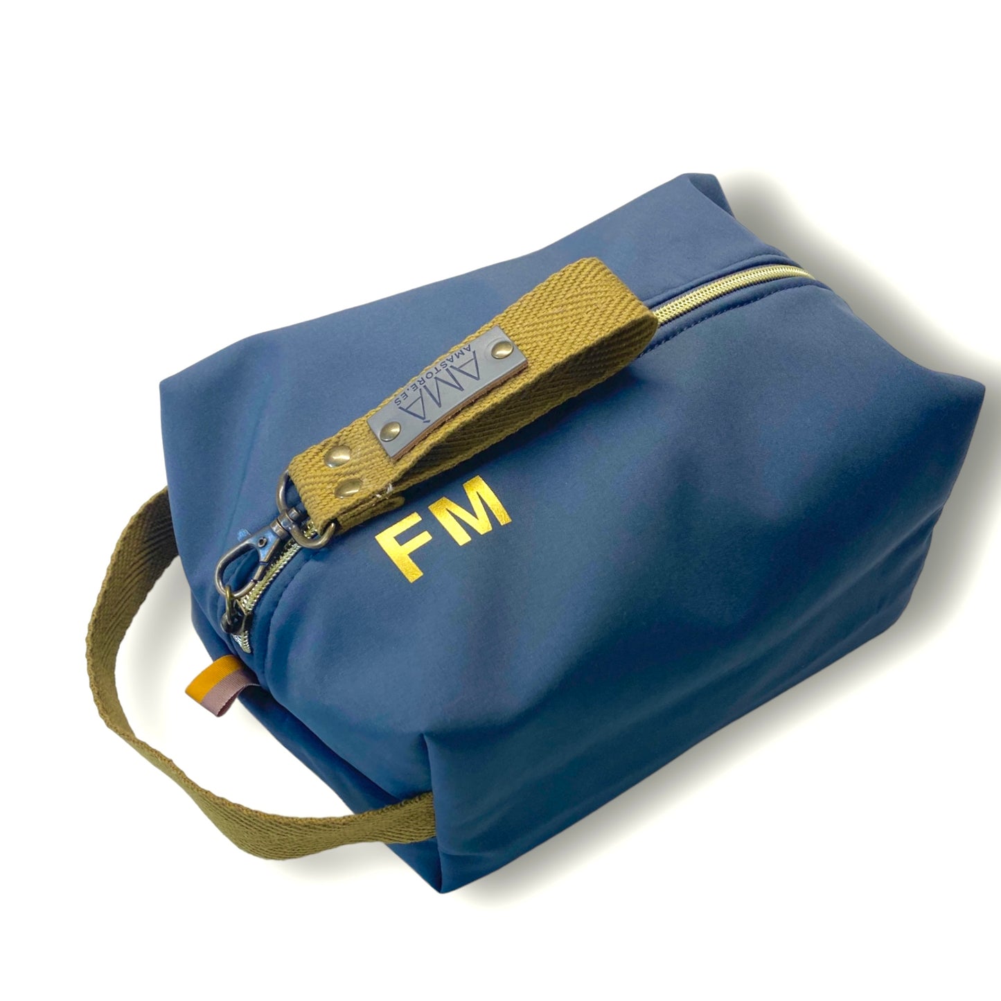 Neceser personalizado Marta - Amarillo y Gris